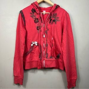 Y2K Free People Bohemian Hippie Earth Hoodie